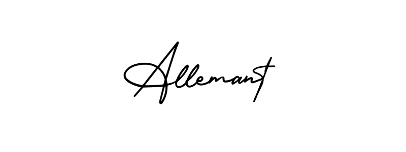 Allemant stylish signature style. Best Handwritten Sign (AmerikaSignatureDemo-Regular) for my name. Handwritten Signature Collection Ideas for my name Allemant. Allemant signature style 3 images and pictures png