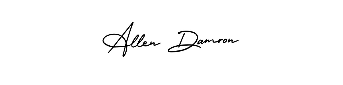 Design your own signature with our free online signature maker. With this signature software, you can create a handwritten (AmerikaSignatureDemo-Regular) signature for name Allen Damron. Allen Damron signature style 3 images and pictures png