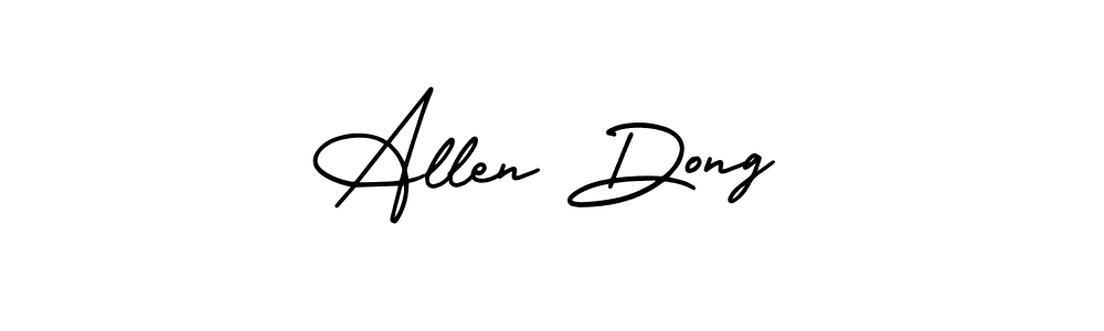 Similarly AmerikaSignatureDemo-Regular is the best handwritten signature design. Signature creator online .You can use it as an online autograph creator for name Allen Dong. Allen Dong signature style 3 images and pictures png