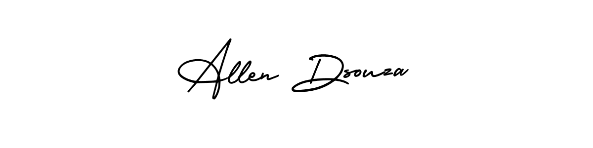 Use a signature maker to create a handwritten signature online. With this signature software, you can design (AmerikaSignatureDemo-Regular) your own signature for name Allen Dsouza. Allen Dsouza signature style 3 images and pictures png