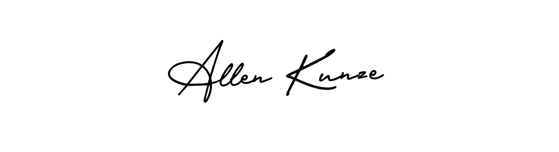 You can use this online signature creator to create a handwritten signature for the name Allen Kunze. This is the best online autograph maker. Allen Kunze signature style 3 images and pictures png