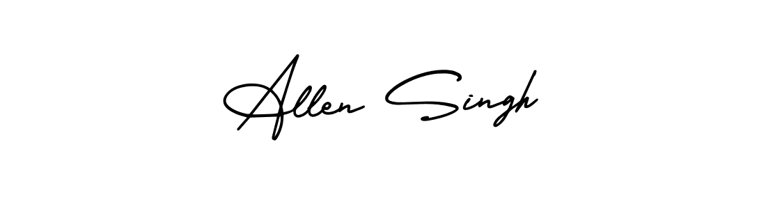 How to make Allen Singh signature? AmerikaSignatureDemo-Regular is a professional autograph style. Create handwritten signature for Allen Singh name. Allen Singh signature style 3 images and pictures png