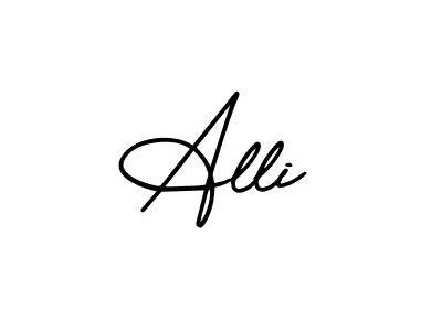 Create a beautiful signature design for name Alli. With this signature (AmerikaSignatureDemo-Regular) fonts, you can make a handwritten signature for free. Alli signature style 3 images and pictures png