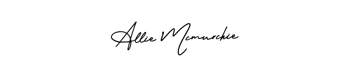 You should practise on your own different ways (AmerikaSignatureDemo-Regular) to write your name (Allie Mcmurchie) in signature. don't let someone else do it for you. Allie Mcmurchie signature style 3 images and pictures png