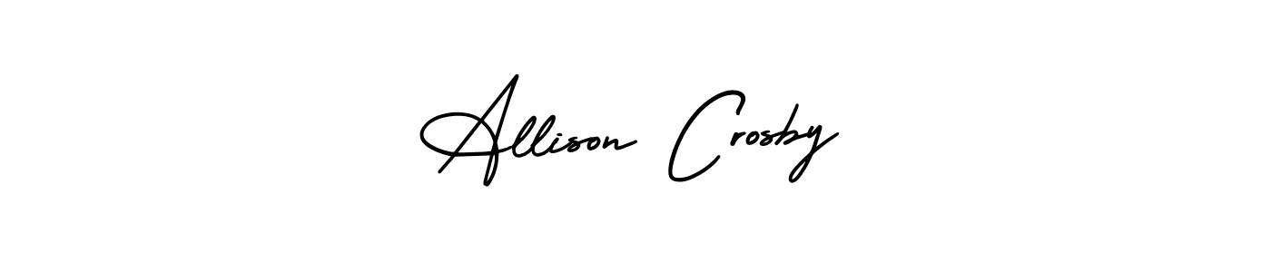 Allison Crosby stylish signature style. Best Handwritten Sign (AmerikaSignatureDemo-Regular) for my name. Handwritten Signature Collection Ideas for my name Allison Crosby. Allison Crosby signature style 3 images and pictures png