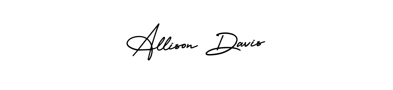 You should practise on your own different ways (AmerikaSignatureDemo-Regular) to write your name (Allison Davis) in signature. don't let someone else do it for you. Allison Davis signature style 3 images and pictures png