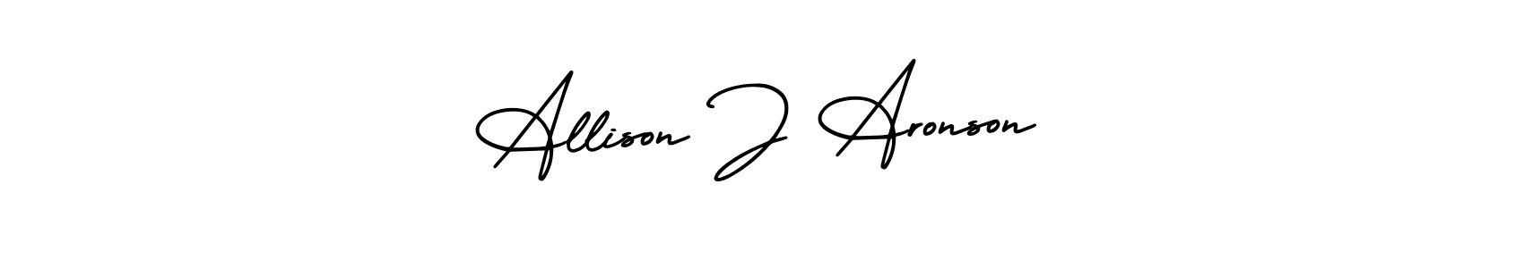 Similarly AmerikaSignatureDemo-Regular is the best handwritten signature design. Signature creator online .You can use it as an online autograph creator for name Allison J Aronson. Allison J Aronson signature style 3 images and pictures png