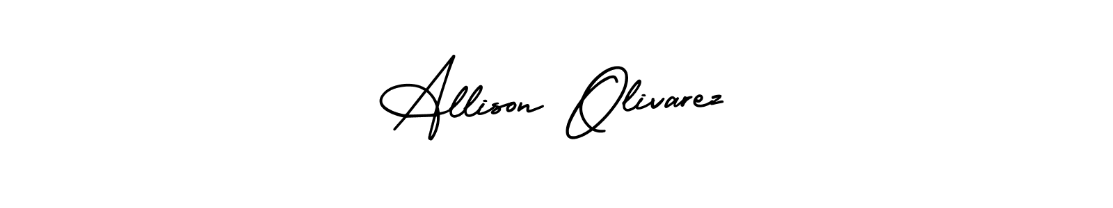 Also You can easily find your signature by using the search form. We will create Allison Olivarez name handwritten signature images for you free of cost using AmerikaSignatureDemo-Regular sign style. Allison Olivarez signature style 3 images and pictures png
