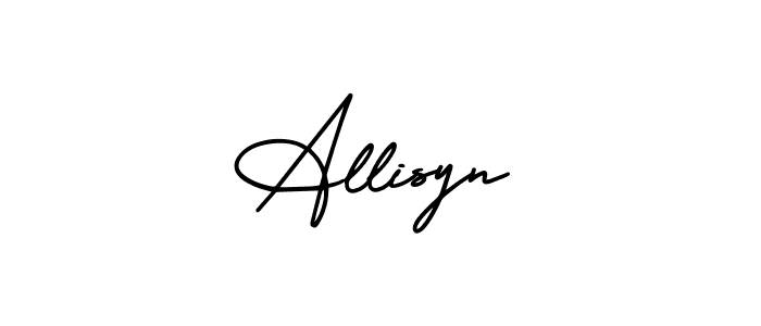 Best and Professional Signature Style for Allisyn. AmerikaSignatureDemo-Regular Best Signature Style Collection. Allisyn signature style 3 images and pictures png