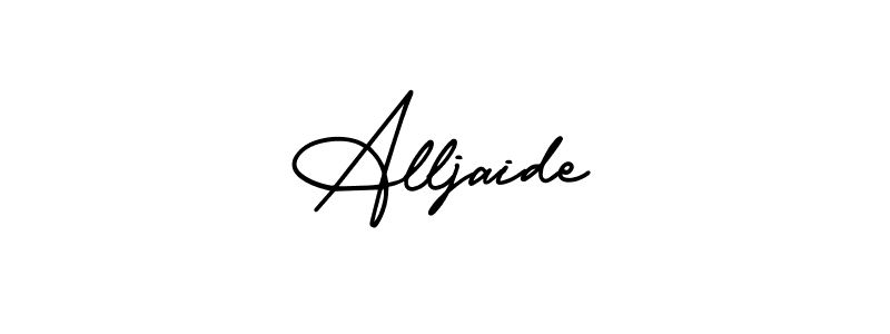 This is the best signature style for the Alljaide name. Also you like these signature font (AmerikaSignatureDemo-Regular). Mix name signature. Alljaide signature style 3 images and pictures png