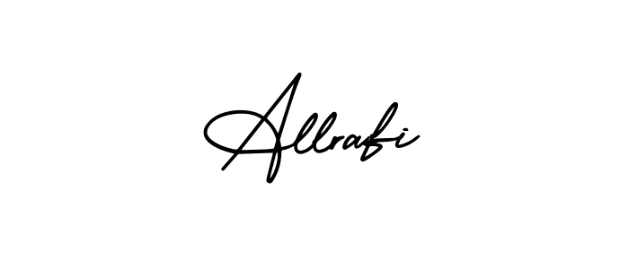 This is the best signature style for the Allrafi name. Also you like these signature font (AmerikaSignatureDemo-Regular). Mix name signature. Allrafi signature style 3 images and pictures png