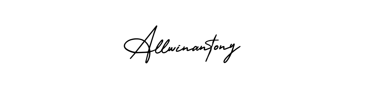 Also we have Allwinantony name is the best signature style. Create professional handwritten signature collection using AmerikaSignatureDemo-Regular autograph style. Allwinantony signature style 3 images and pictures png