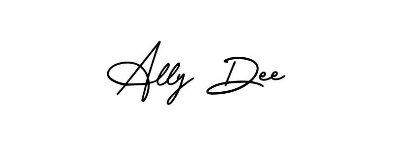 Create a beautiful signature design for name Ally Dee. With this signature (AmerikaSignatureDemo-Regular) fonts, you can make a handwritten signature for free. Ally Dee signature style 3 images and pictures png