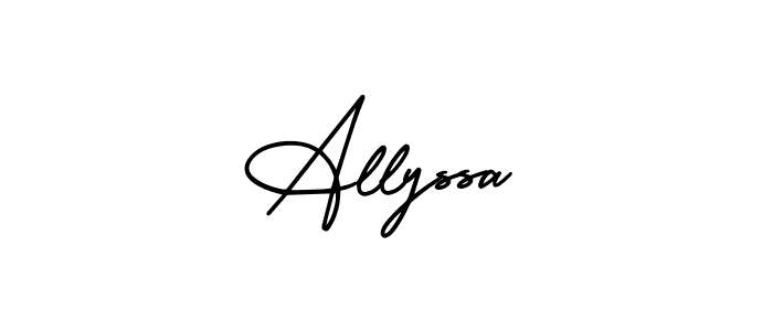 How to Draw Allyssa signature style? AmerikaSignatureDemo-Regular is a latest design signature styles for name Allyssa. Allyssa signature style 3 images and pictures png