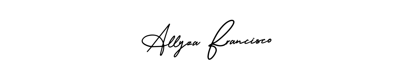 Here are the top 10 professional signature styles for the name Allyza Francisco. These are the best autograph styles you can use for your name. Allyza Francisco signature style 3 images and pictures png