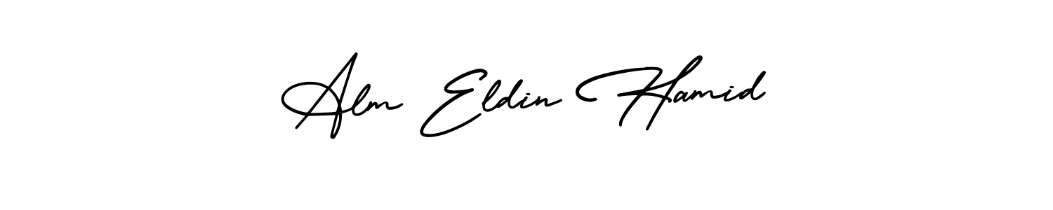 Make a short Alm Eldin Hamid signature style. Manage your documents anywhere anytime using AmerikaSignatureDemo-Regular. Create and add eSignatures, submit forms, share and send files easily. Alm Eldin Hamid signature style 3 images and pictures png