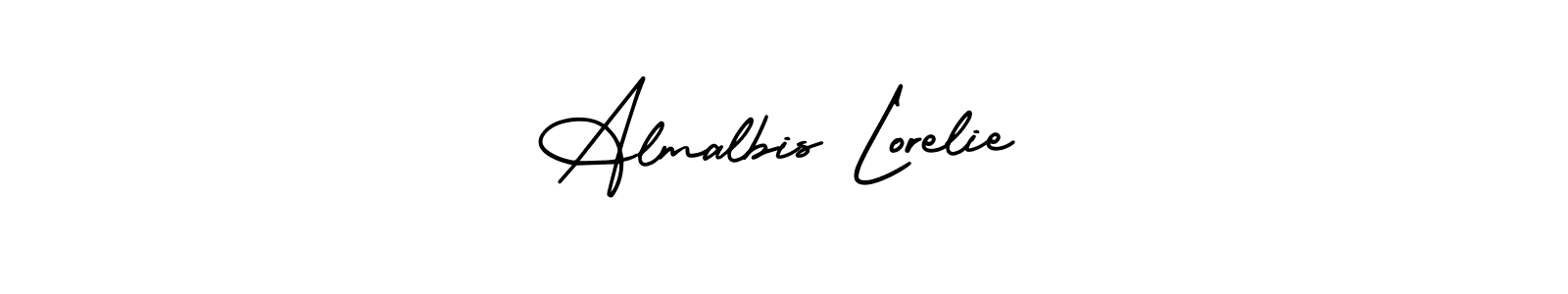 You can use this online signature creator to create a handwritten signature for the name Almalbis Lorelie. This is the best online autograph maker. Almalbis Lorelie signature style 3 images and pictures png
