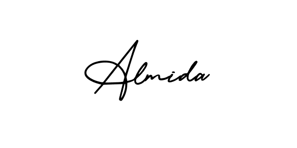 How to make Almida signature? AmerikaSignatureDemo-Regular is a professional autograph style. Create handwritten signature for Almida name. Almida signature style 3 images and pictures png
