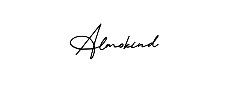 Use a signature maker to create a handwritten signature online. With this signature software, you can design (AmerikaSignatureDemo-Regular) your own signature for name Almokind. Almokind signature style 3 images and pictures png