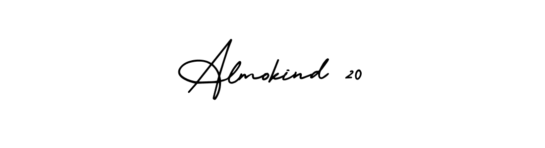 Design your own signature with our free online signature maker. With this signature software, you can create a handwritten (AmerikaSignatureDemo-Regular) signature for name Almokind 20. Almokind 20 signature style 3 images and pictures png