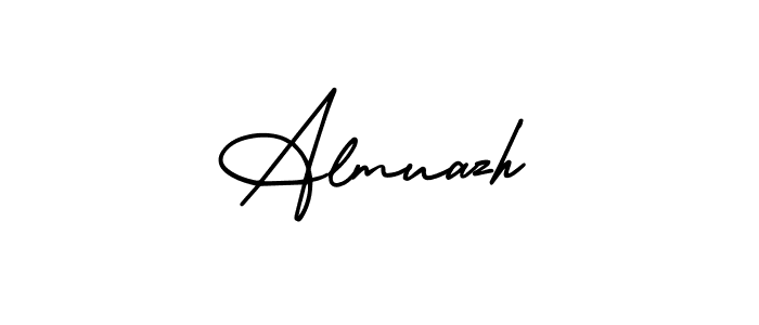 Create a beautiful signature design for name Almuazh. With this signature (AmerikaSignatureDemo-Regular) fonts, you can make a handwritten signature for free. Almuazh signature style 3 images and pictures png