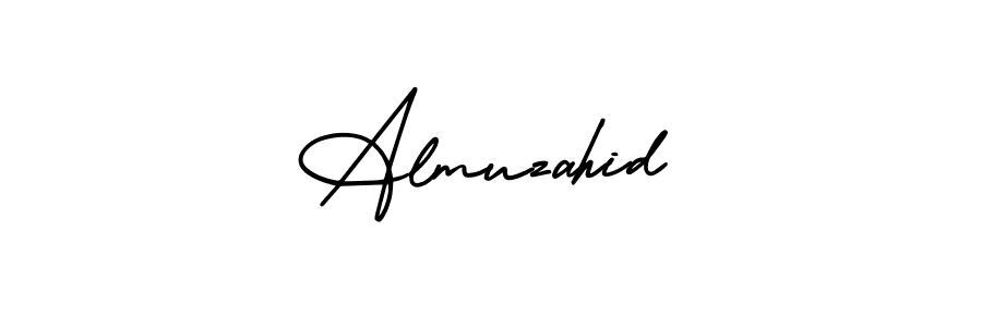 Almuzahid stylish signature style. Best Handwritten Sign (AmerikaSignatureDemo-Regular) for my name. Handwritten Signature Collection Ideas for my name Almuzahid. Almuzahid signature style 3 images and pictures png