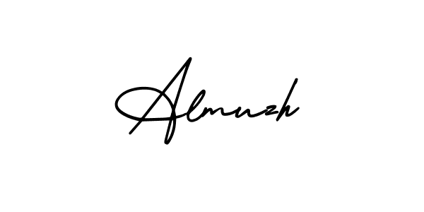 How to Draw Almuzh signature style? AmerikaSignatureDemo-Regular is a latest design signature styles for name Almuzh. Almuzh signature style 3 images and pictures png