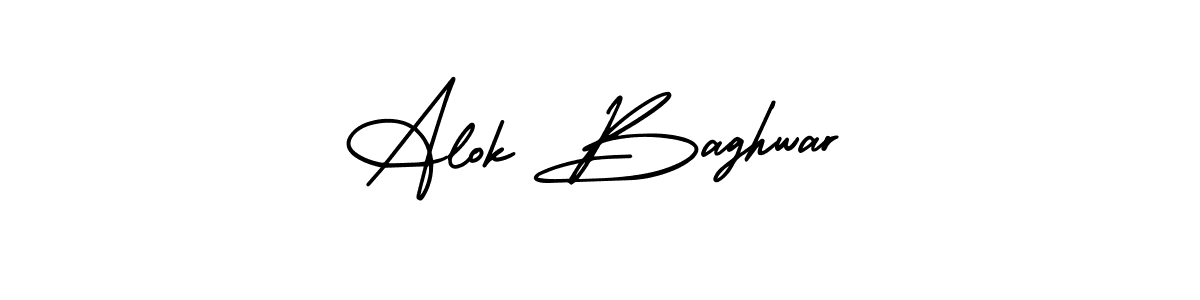 Design your own signature with our free online signature maker. With this signature software, you can create a handwritten (AmerikaSignatureDemo-Regular) signature for name Alok Baghwar. Alok Baghwar signature style 3 images and pictures png