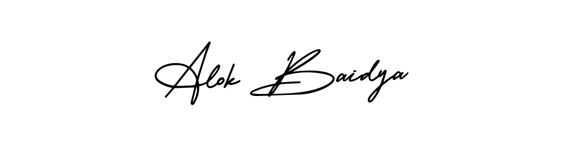 if you are searching for the best signature style for your name Alok Baidya. so please give up your signature search. here we have designed multiple signature styles  using AmerikaSignatureDemo-Regular. Alok Baidya signature style 3 images and pictures png