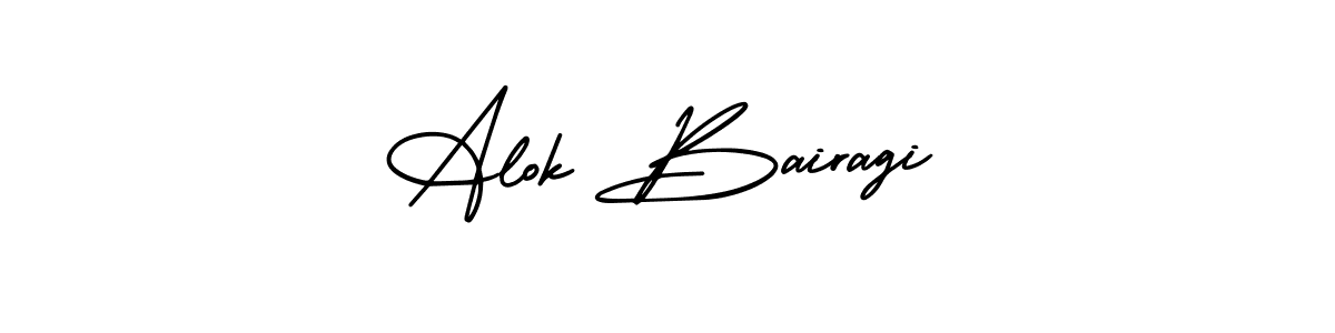 Create a beautiful signature design for name Alok Bairagi. With this signature (AmerikaSignatureDemo-Regular) fonts, you can make a handwritten signature for free. Alok Bairagi signature style 3 images and pictures png