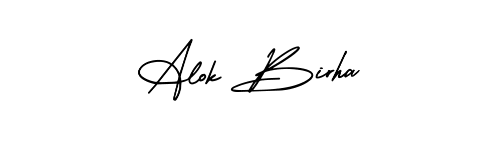 Also we have Alok Birha name is the best signature style. Create professional handwritten signature collection using AmerikaSignatureDemo-Regular autograph style. Alok Birha signature style 3 images and pictures png