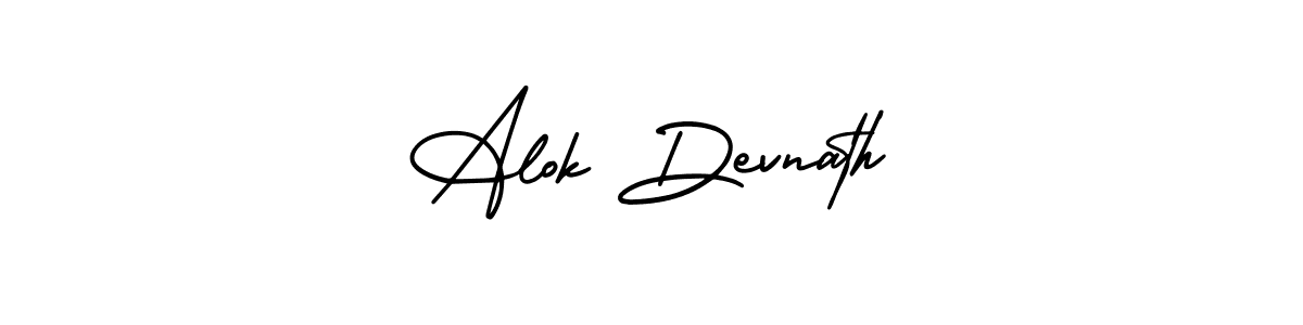 Design your own signature with our free online signature maker. With this signature software, you can create a handwritten (AmerikaSignatureDemo-Regular) signature for name Alok Devnath. Alok Devnath signature style 3 images and pictures png