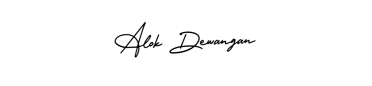 You should practise on your own different ways (AmerikaSignatureDemo-Regular) to write your name (Alok Dewangan) in signature. don't let someone else do it for you. Alok Dewangan signature style 3 images and pictures png