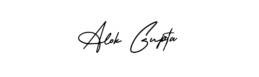 Also we have Alok Gupta name is the best signature style. Create professional handwritten signature collection using AmerikaSignatureDemo-Regular autograph style. Alok Gupta signature style 3 images and pictures png