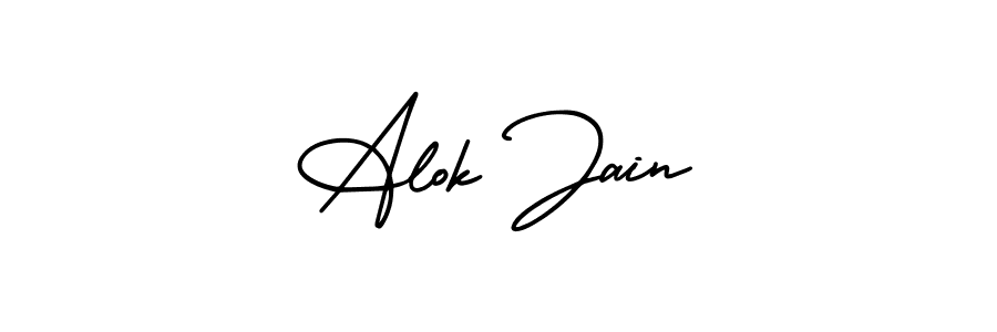 Also we have Alok Jain name is the best signature style. Create professional handwritten signature collection using AmerikaSignatureDemo-Regular autograph style. Alok Jain signature style 3 images and pictures png