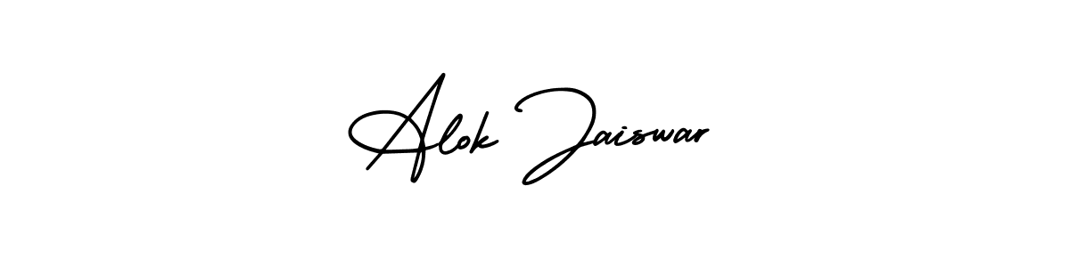 Alok Jaiswar stylish signature style. Best Handwritten Sign (AmerikaSignatureDemo-Regular) for my name. Handwritten Signature Collection Ideas for my name Alok Jaiswar. Alok Jaiswar signature style 3 images and pictures png