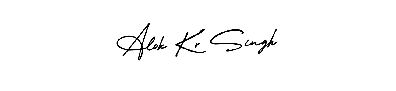 Alok Kr Singh stylish signature style. Best Handwritten Sign (AmerikaSignatureDemo-Regular) for my name. Handwritten Signature Collection Ideas for my name Alok Kr Singh. Alok Kr Singh signature style 3 images and pictures png