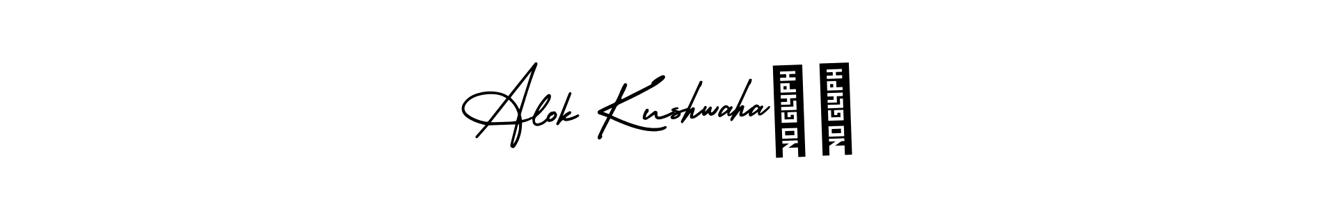 Alok Kushwaha❣️ stylish signature style. Best Handwritten Sign (AmerikaSignatureDemo-Regular) for my name. Handwritten Signature Collection Ideas for my name Alok Kushwaha❣️. Alok Kushwaha❣️ signature style 3 images and pictures png
