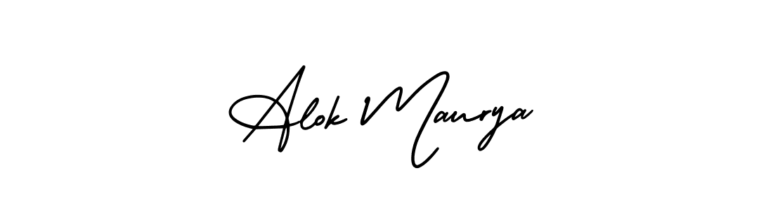 Create a beautiful signature design for name Alok Maurya. With this signature (AmerikaSignatureDemo-Regular) fonts, you can make a handwritten signature for free. Alok Maurya signature style 3 images and pictures png