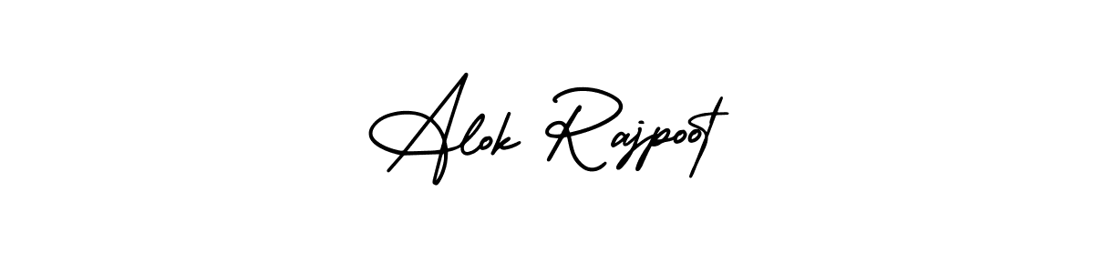 Alok Rajpoot stylish signature style. Best Handwritten Sign (AmerikaSignatureDemo-Regular) for my name. Handwritten Signature Collection Ideas for my name Alok Rajpoot. Alok Rajpoot signature style 3 images and pictures png