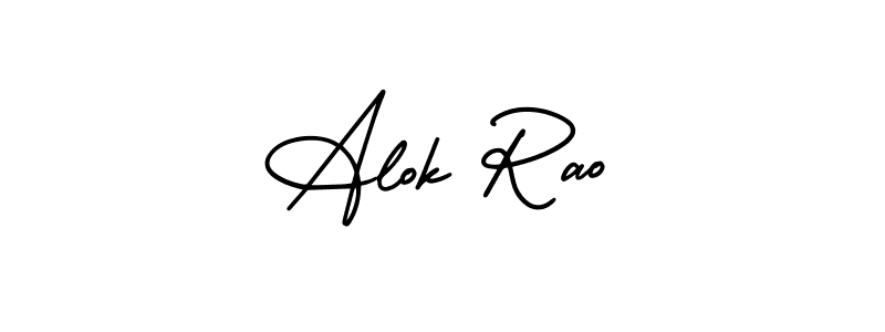 Design your own signature with our free online signature maker. With this signature software, you can create a handwritten (AmerikaSignatureDemo-Regular) signature for name Alok Rao. Alok Rao signature style 3 images and pictures png