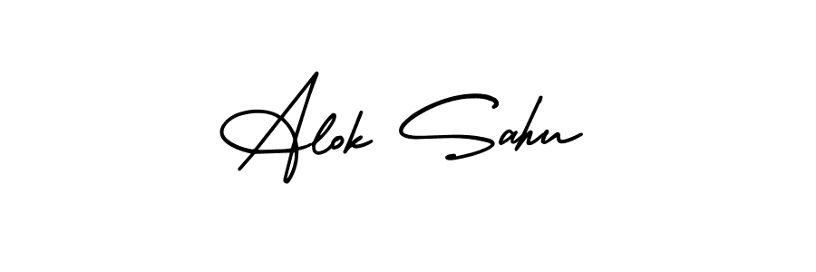 if you are searching for the best signature style for your name Alok Sahu. so please give up your signature search. here we have designed multiple signature styles  using AmerikaSignatureDemo-Regular. Alok Sahu signature style 3 images and pictures png