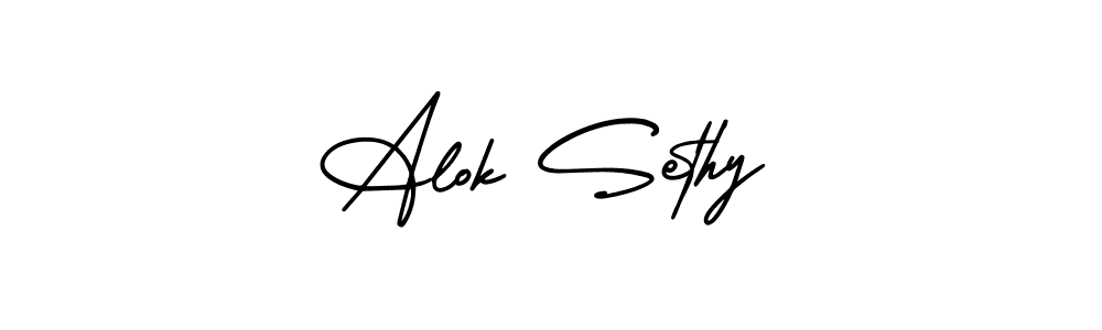 Best and Professional Signature Style for Alok Sethy. AmerikaSignatureDemo-Regular Best Signature Style Collection. Alok Sethy signature style 3 images and pictures png