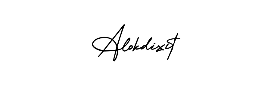 You should practise on your own different ways (AmerikaSignatureDemo-Regular) to write your name (Alokdixit) in signature. don't let someone else do it for you. Alokdixit signature style 3 images and pictures png