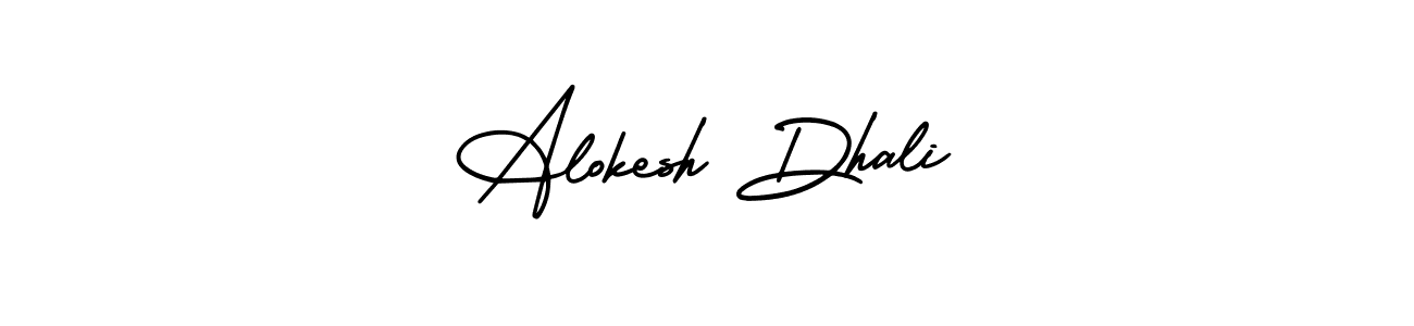 You can use this online signature creator to create a handwritten signature for the name Alokesh Dhali. This is the best online autograph maker. Alokesh Dhali signature style 3 images and pictures png