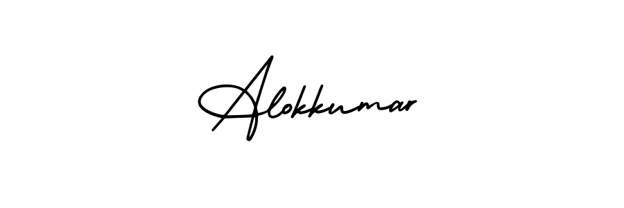 Design your own signature with our free online signature maker. With this signature software, you can create a handwritten (AmerikaSignatureDemo-Regular) signature for name Alokkumar. Alokkumar signature style 3 images and pictures png