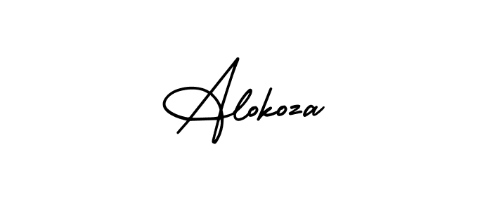 Also we have Alokoza name is the best signature style. Create professional handwritten signature collection using AmerikaSignatureDemo-Regular autograph style. Alokoza signature style 3 images and pictures png