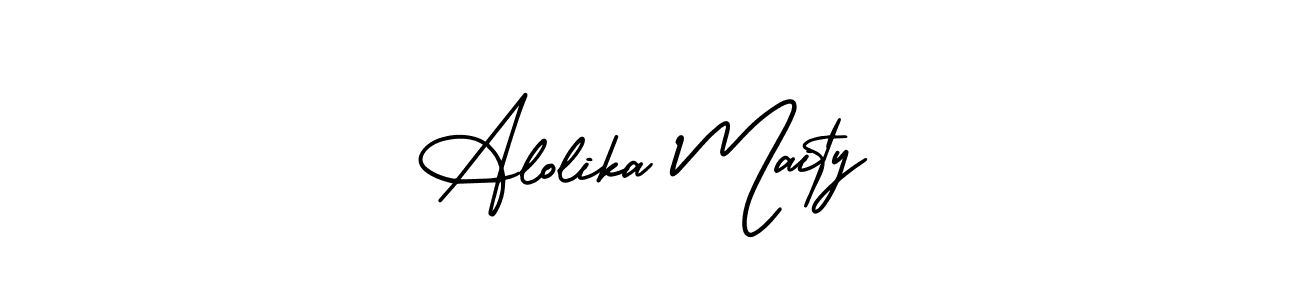 Design your own signature with our free online signature maker. With this signature software, you can create a handwritten (AmerikaSignatureDemo-Regular) signature for name Alolika Maity. Alolika Maity signature style 3 images and pictures png