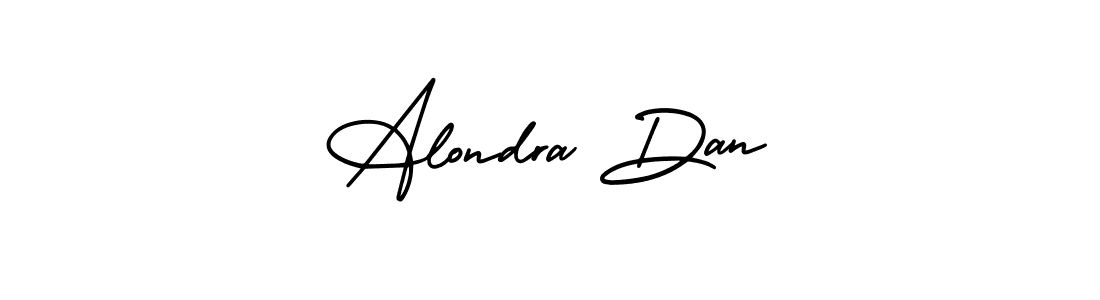 Create a beautiful signature design for name Alondra Dan. With this signature (AmerikaSignatureDemo-Regular) fonts, you can make a handwritten signature for free. Alondra Dan signature style 3 images and pictures png