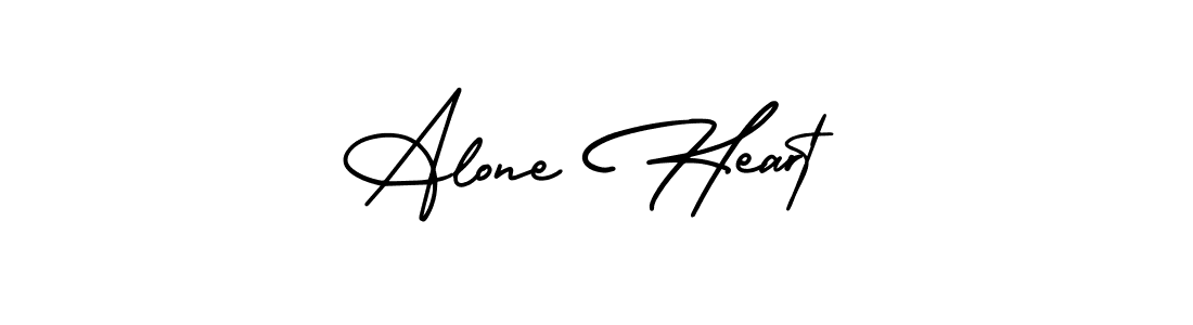 Check out images of Autograph of Alone Heart name. Actor Alone Heart Signature Style. AmerikaSignatureDemo-Regular is a professional sign style online. Alone Heart signature style 3 images and pictures png